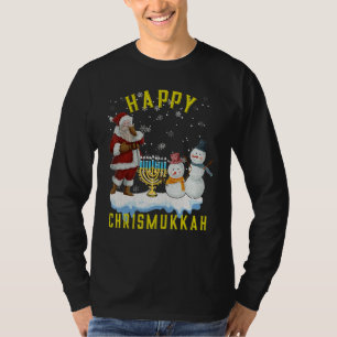 Happy Chrismukkah Funny Hanukkah Weihnachtsjuwis T-Shirt