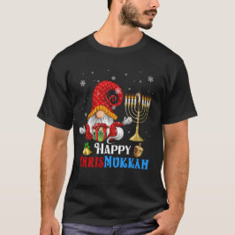 Happy Chrismukkah Gnome Christmas Hanukkah T-Shirt