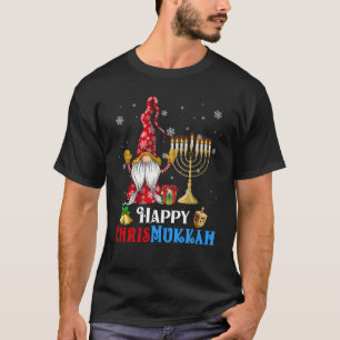 Happy Chrismukkah Gnome Christmas Hanukkah T-Shirt