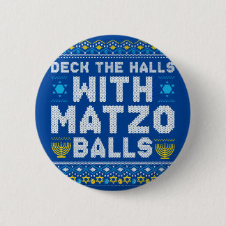 Happy Chrismukkah Jewish Christmas Hanukkah Button