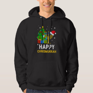 Happy Chrismukkah Jewish Christmas Hanukkah Holida Hoodie