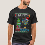 Happy Chrismukkah jüdische Weihnachten Hanukkah Ch T-Shirt<br><div class="desc">Happy Chrismukkah jüdische Weihnachten Hanukkah Chanuk</div>