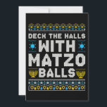 Happy Chrismukkah Jüdische Weihnachtszeit Hanukkah Feiertagskarte<br><div class="desc">Weihnachtsjunge Kinder Kinder Jugendliche Männer. Funny Spaß Grafik Tee Kostüme für diejenigen, die glauben an Weihnachtsmann, Liebe Hirsch, Rentier, Elf, Elfen, Gesang Songs, Party Dekoration, Baum, Hut, Socken Dieses Weihnachtstee mit Grafik ist ein großes Weihnachtsgeschenk</div>