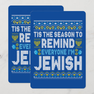 Happy Chrismukkah Jüdische Weihnachtszeit Hanukkah Feiertagskarte