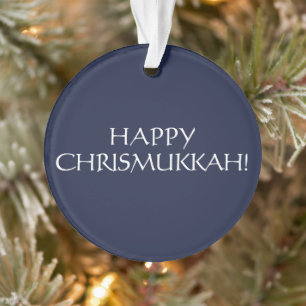 Happy Chrismukkah Marine jüdischen Feiertag Weihna Ornament