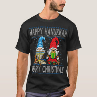 Happy Chrismukkah Merry Christmas Happy Chanukah J T-Shirt