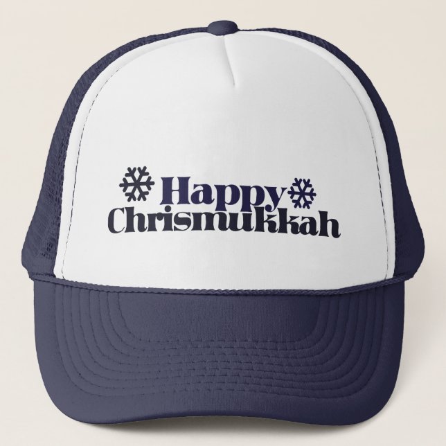 Happy chrismukkah truckerkappe (Vorderseite)