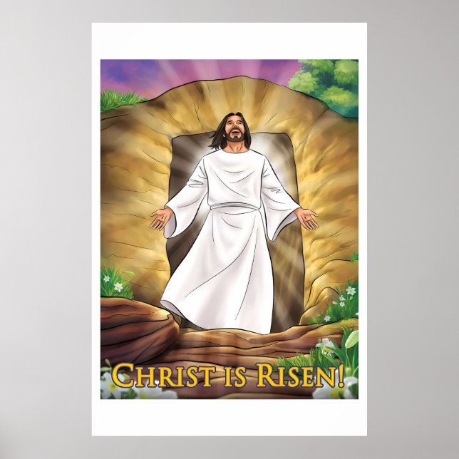 Happy Christlich Osterposter Poster (Vorne)
