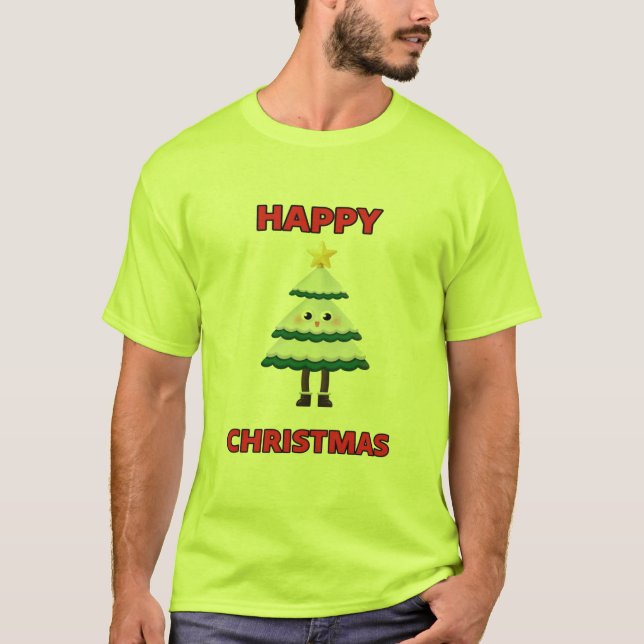 HAPPY CHRISTMAS-1-T - SHIRT (Vorderseite)