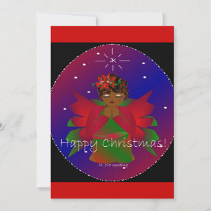 Happy Christmas Angel Baby Girl Einladung