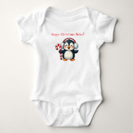 Happy Christmas Baby Body T-shirt Strampler