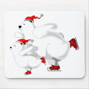 Happy Christmas Bears Mouse Pad Mousepad