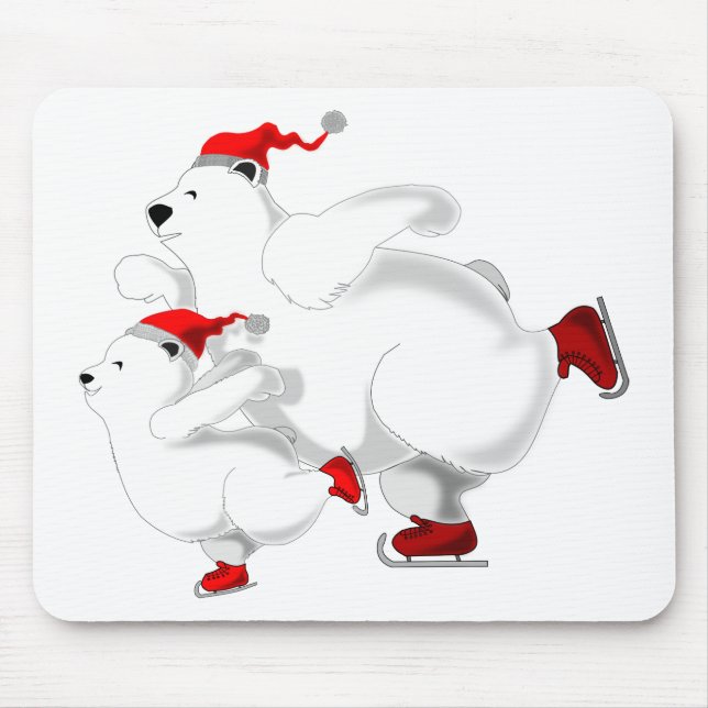 Happy Christmas Bears Mouse Pad Mousepad (Vorne)
