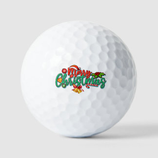 happy christmas day golfball