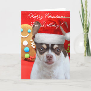 Happy Christmas Eve Geburtstag Boston Terrier Feiertagskarte