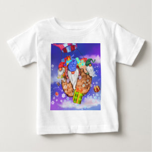 Happy Christmas Gnomes gibt Geschenke Baby T - Shi T-shirt