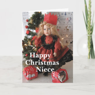 Happy Christmas Niece Feiertagskarte