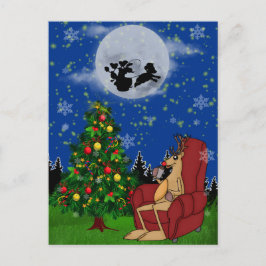 Happy Christmas Postcard Postkarte
