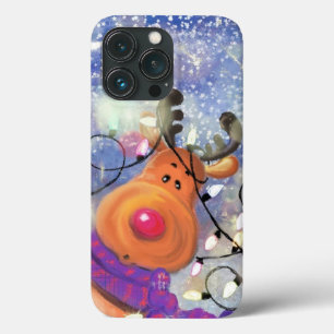 Happy Christmas Rentier iPhone Case