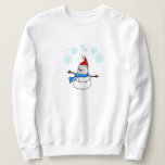 Happy Christmas Snowman Sweatshirt<br><div class="desc">Schneemann an Weihnachten!</div>