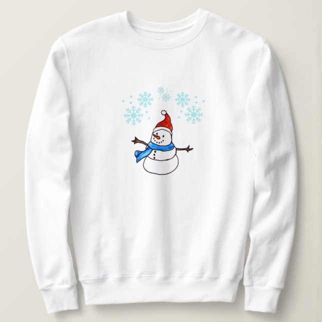 Happy Christmas Snowman Sweatshirt (Design vorne)