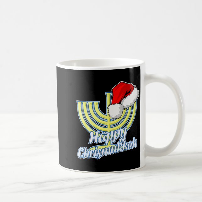 Happy Christmukkah Hanukkah Christmas  Kaffeetasse (Rechts)