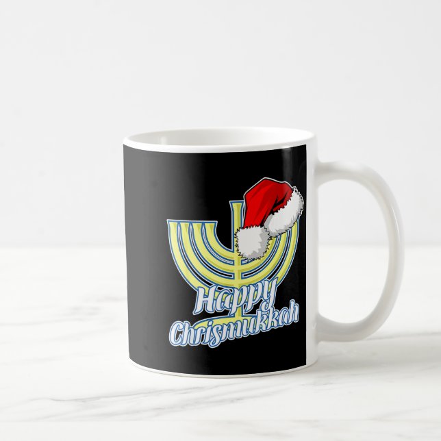 Happy Christmukkah Hanukkah Christmas  Kaffeetasse (Rechts)