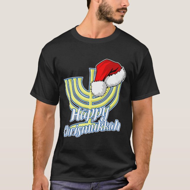 Happy Christmukkah Hanukkah Christmas  T-Shirt (Vorderseite)