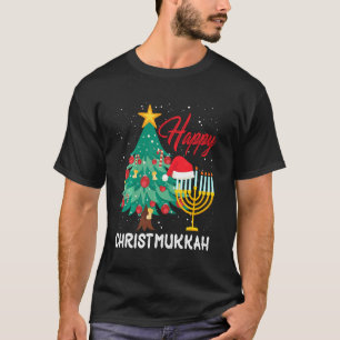 Happy Christmukkah jüdische Weihnachten Hanukkah C T-Shirt