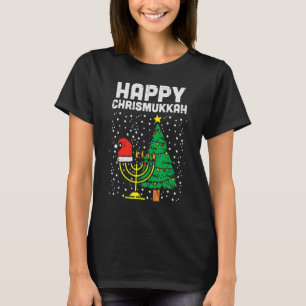 Happy Christmukkah jüdische Weihnachten Hanukkah C T-Shirt