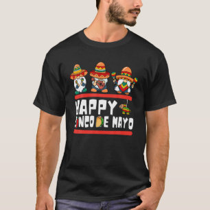 Happy Cinco de Mayo Day mit Gnomen Squad für den M T-Shirt
