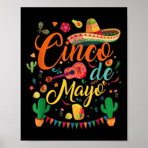 Happy Cinco De Mayo Fiesta Mexikanisches Party 5 D Poster