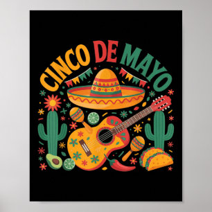 Happy Cinco De Mayo Fiesta Mexikanisches Party 5 D Poster
