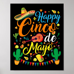Happy Cinco De Mayo Fiesta Mexikanisches Party 5 D Poster