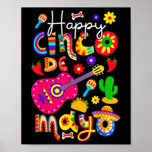 Happy Cinco De Mayo Fiesta Mexikanisches Party 5 D Poster