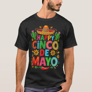 Happy Cinco De Mayo Fiesta Mexikanisches Party Män T-Shirt