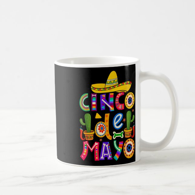Happy Cinco De Mayo Fiesta Squad 5 De Mayo Mexican Kaffeetasse (Rechts)