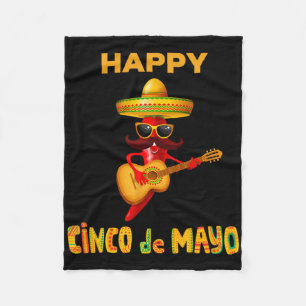 Happy Cinco de Mayo für mexikanische Fiesta-Kostüm Fleecedecke