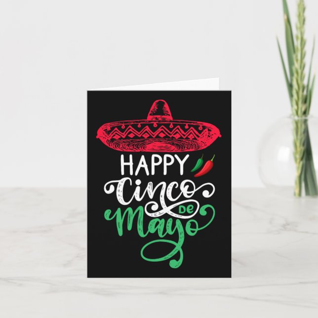 Happy Cinco de Mayo Geburtstag zu mir 5 de Mayo Vi Karte (Vorderseite)