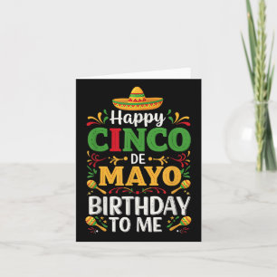 Happy Cinco de Mayo Geburtstag zu mir 5. Mai Sombr Karte