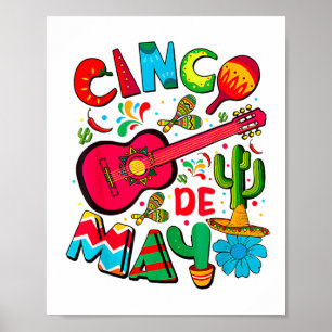 Happy Cinco De Mayo Men Women Kinder 5 De Mayo Mex Poster