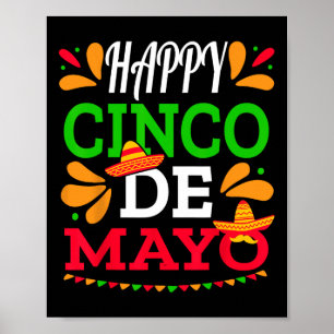 Happy Cinco De Mayo Mexican Fiesta 5 De Mayo Men W Poster