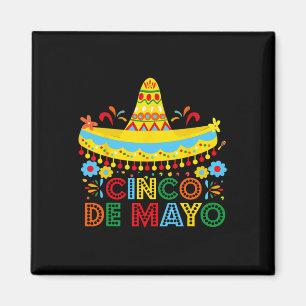 Happy Cinco De Mayo Mexico Fiesta Taco Guitar Cinc Magnet