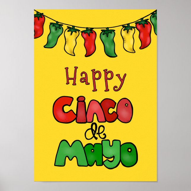 Happy Cinco de Mayo Poster (Vorne)