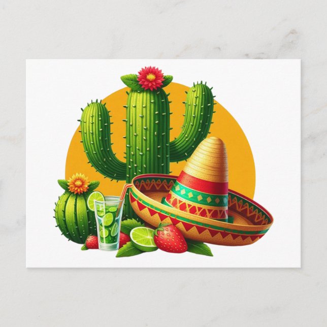 Happy Cinco De Mayo Postkarte (Vorderseite)