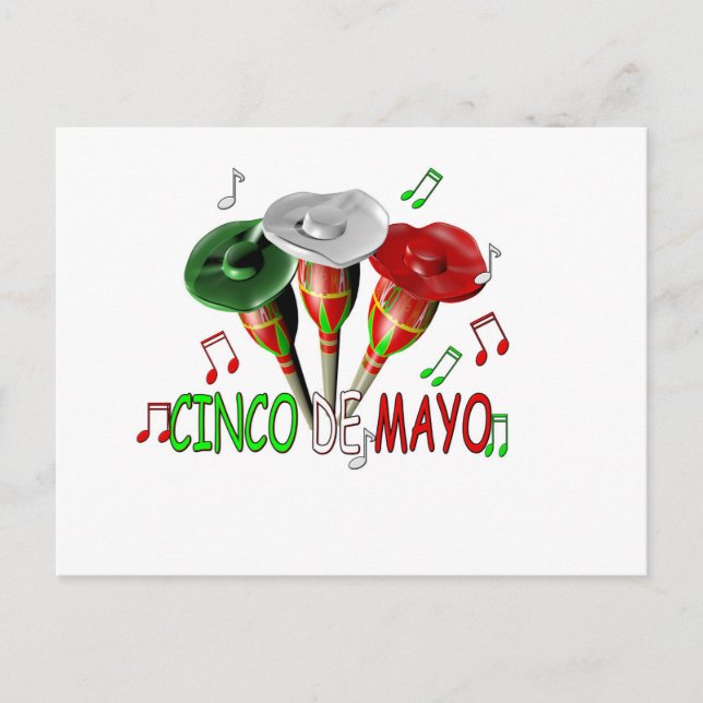 Happy Cinco de Mayo Postkarte (Vorderseite)