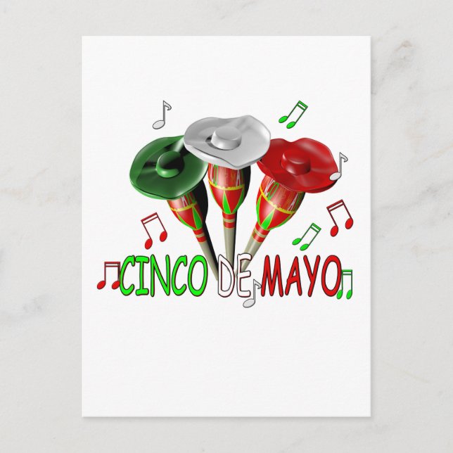 Happy Cinco de Mayo Postkarte (Vorderseite)