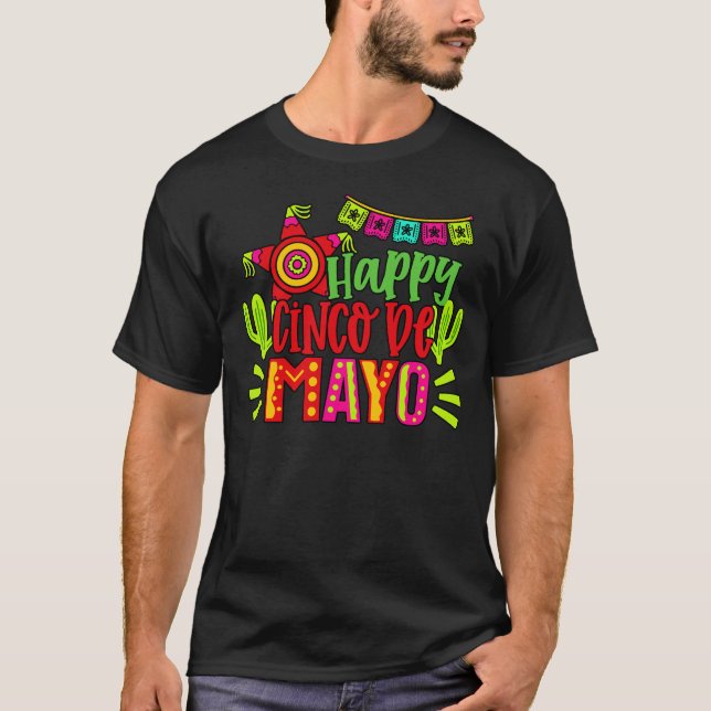 HAPPY CINCO DE MAYO T-Shirt (Vorderseite)
