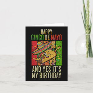 Happy Cinco de Mayo und ja sein Geburtstag Dabbin Karte