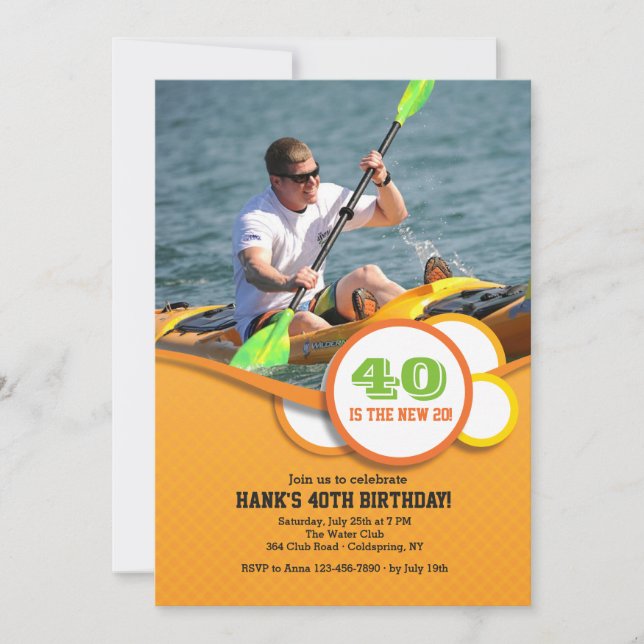 Happy Circles Foto Einladung (Vorderseite)